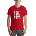 Kick Push Repeat Short-Sleeve Unisex T-Shirt