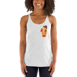 Lake Tahoe Puzzle Burnt Women's Racerback Tank